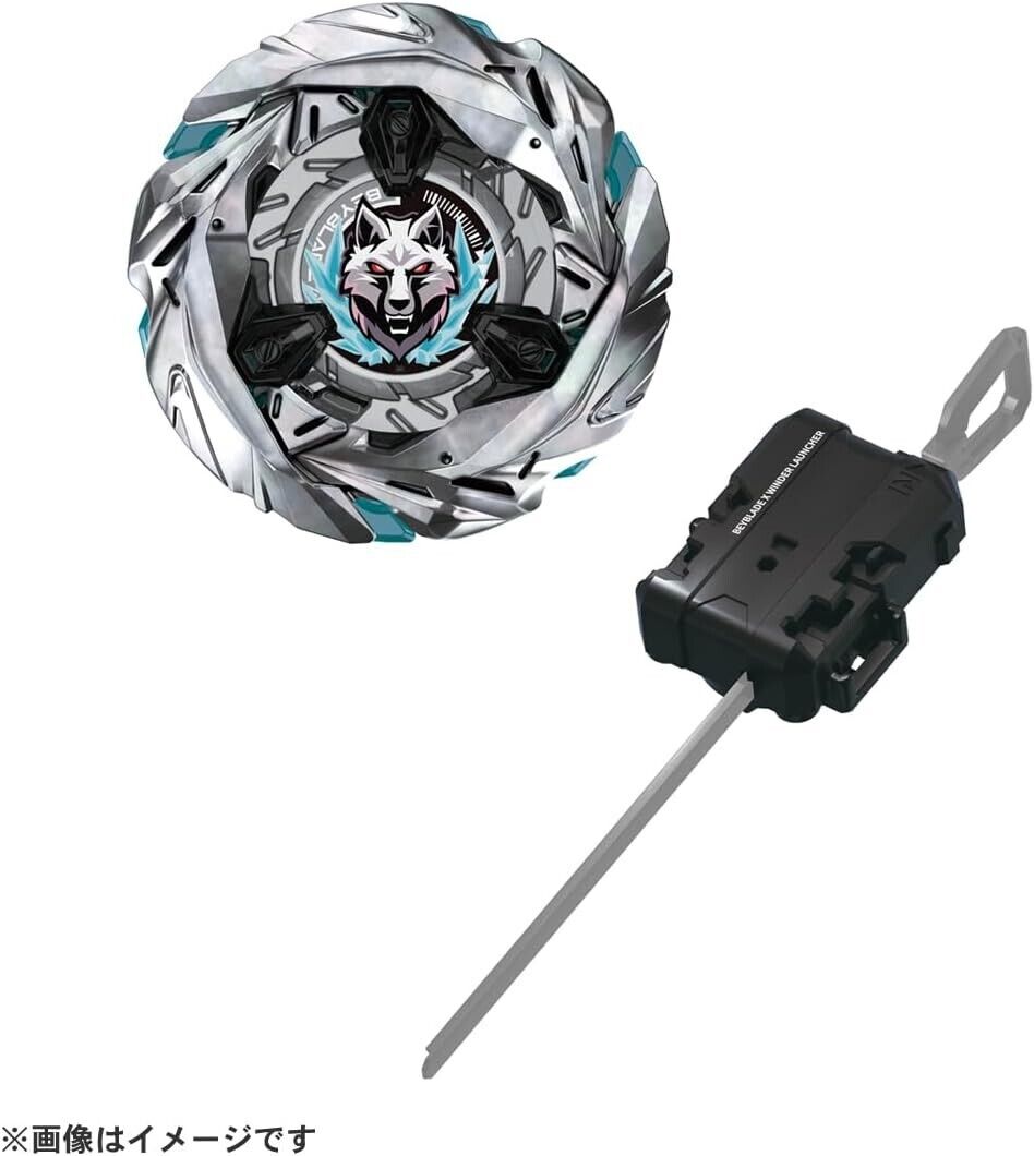 UK STOCK Takara Tomy Beyblade X Beyblade X UX-08 Starter Silver Wolf 3-80FB NEW