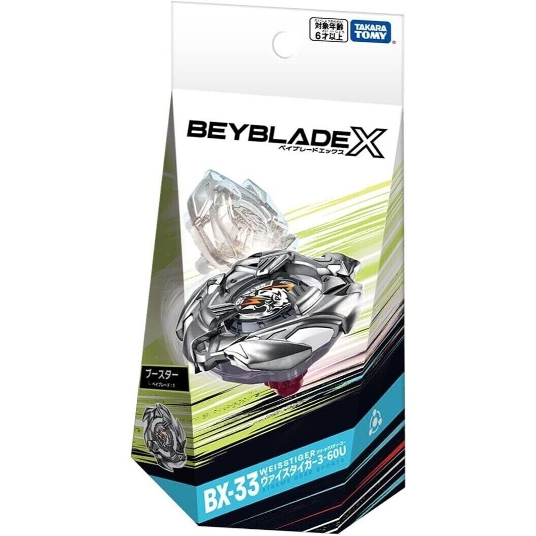 Takara Tomy Beyblade X BX-33 Booster Weiss Tiger 3-60U Brand New UK Stock 2024